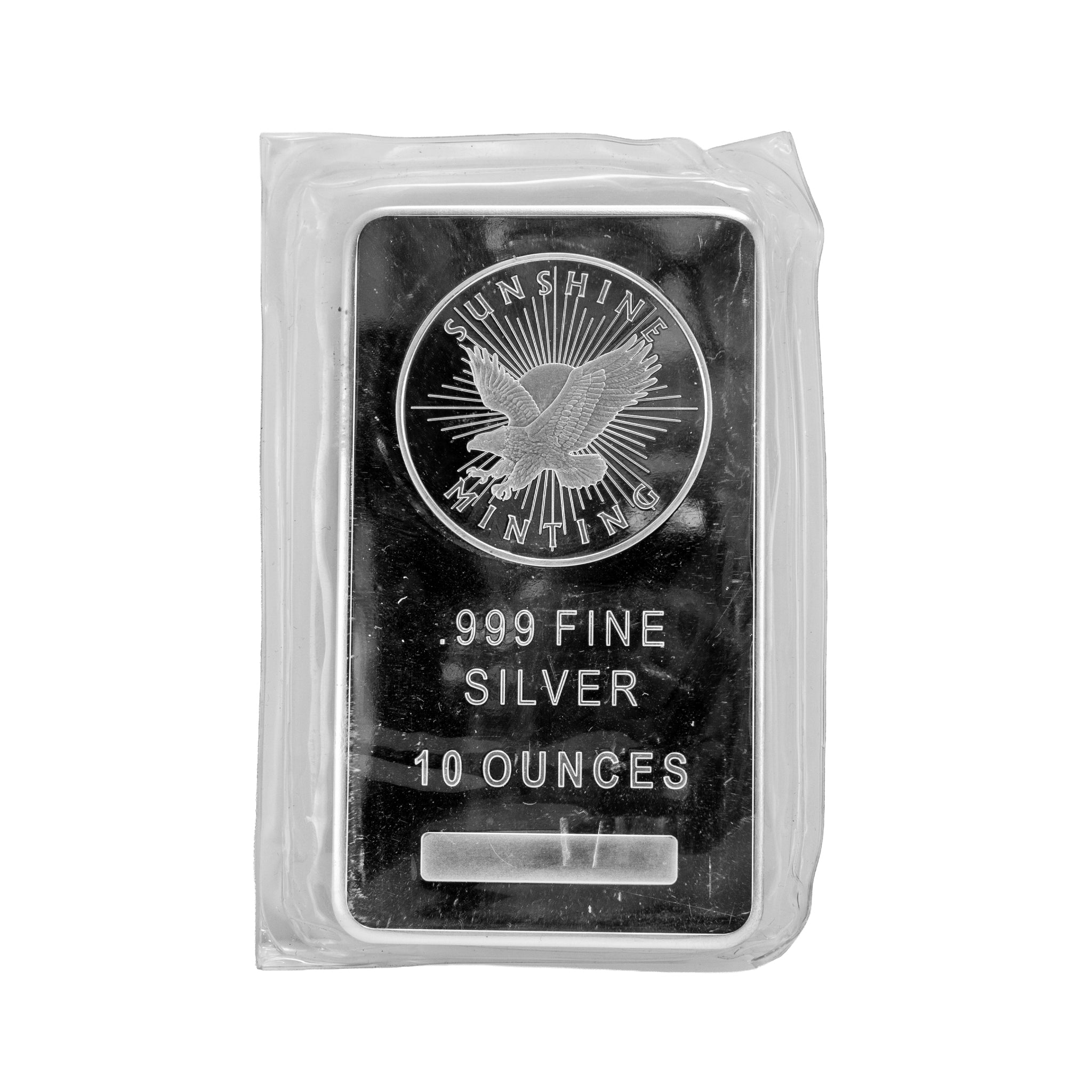 Sunshine Silver Mining & Refining Company 10oz .999 Silver Bullion Bar