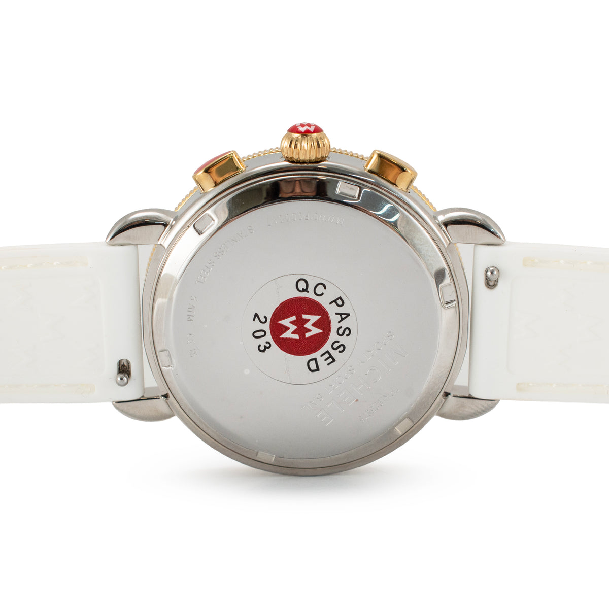 Ladies Michele by Fossil Sport Sail 38MM mww01p000017 Silver Dial Quartz Watch
