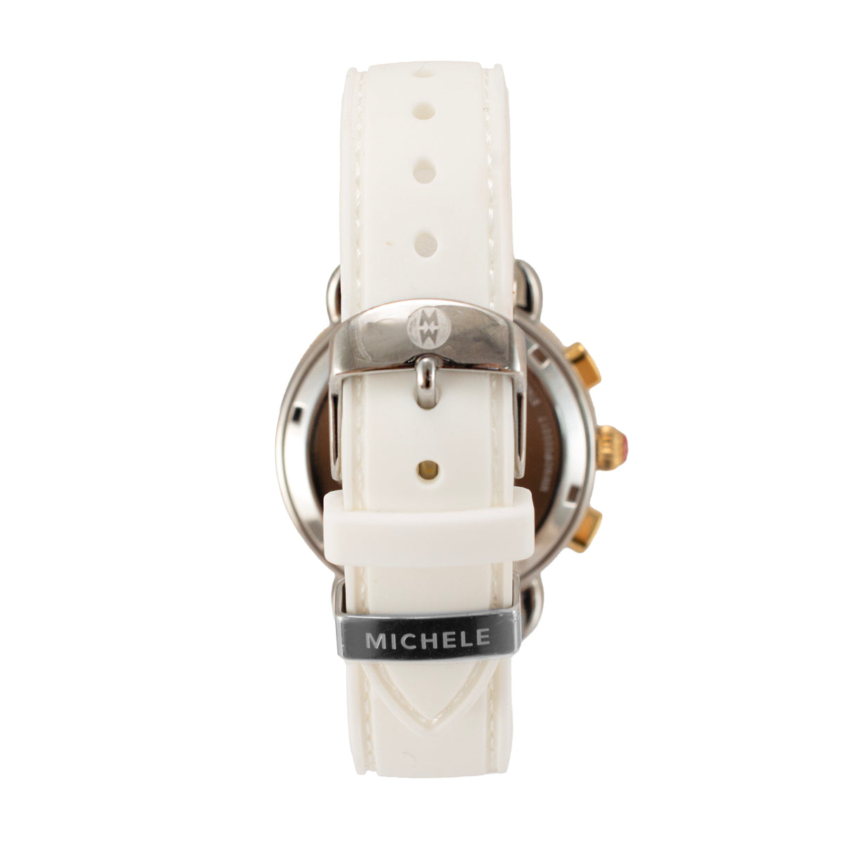 Ladies Michele by Fossil Sport Sail 38MM mww01p000017 Silver Dial Quartz Watch