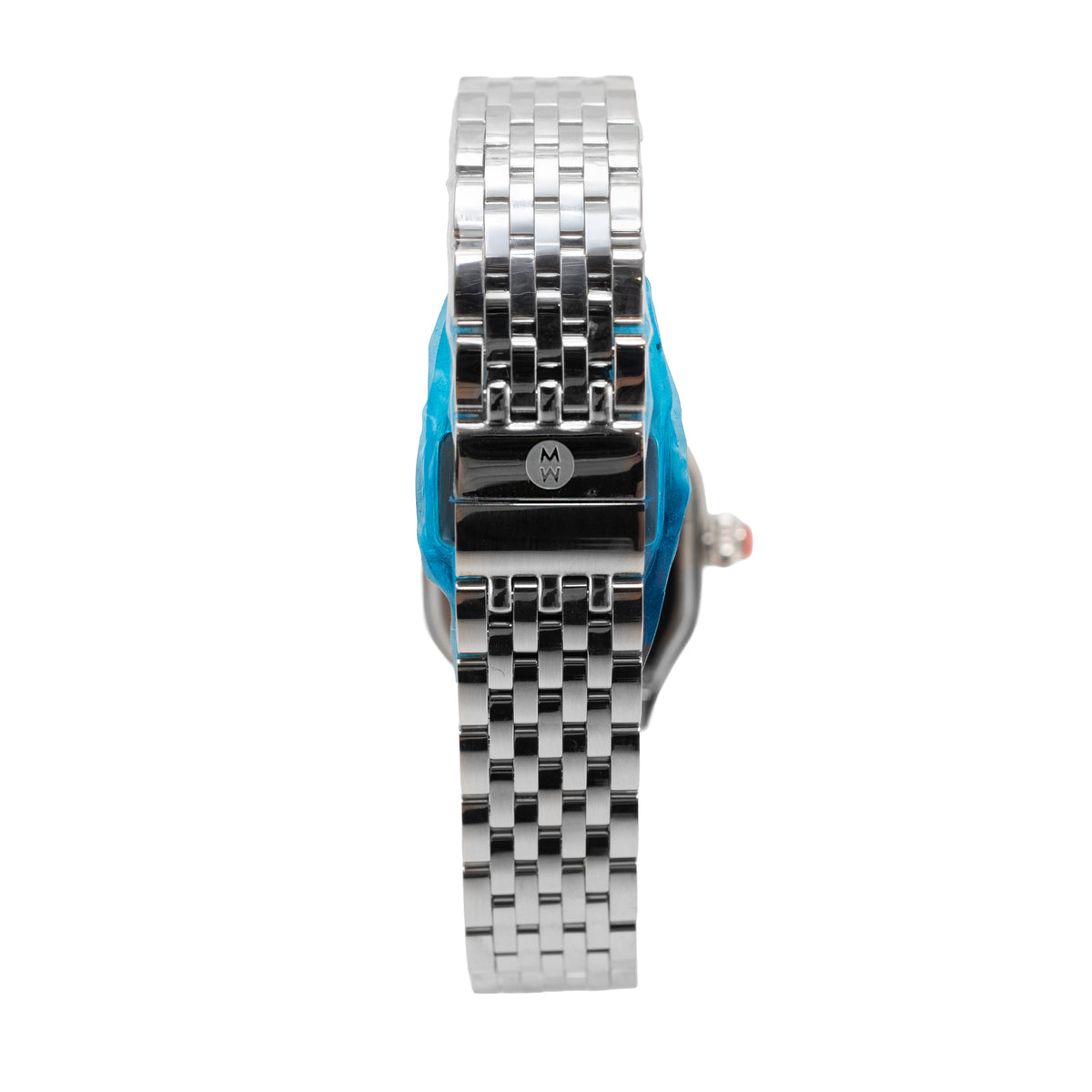 Ladies Michele by Fossil Meggie 29MM mww33b000001 Mop Diamond Steel Quartz Watch