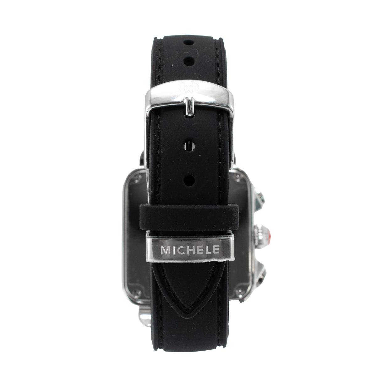 Ladies Michele Deco Sport 36MM mww06k000071 Silver Dial Steel Quartz Watch