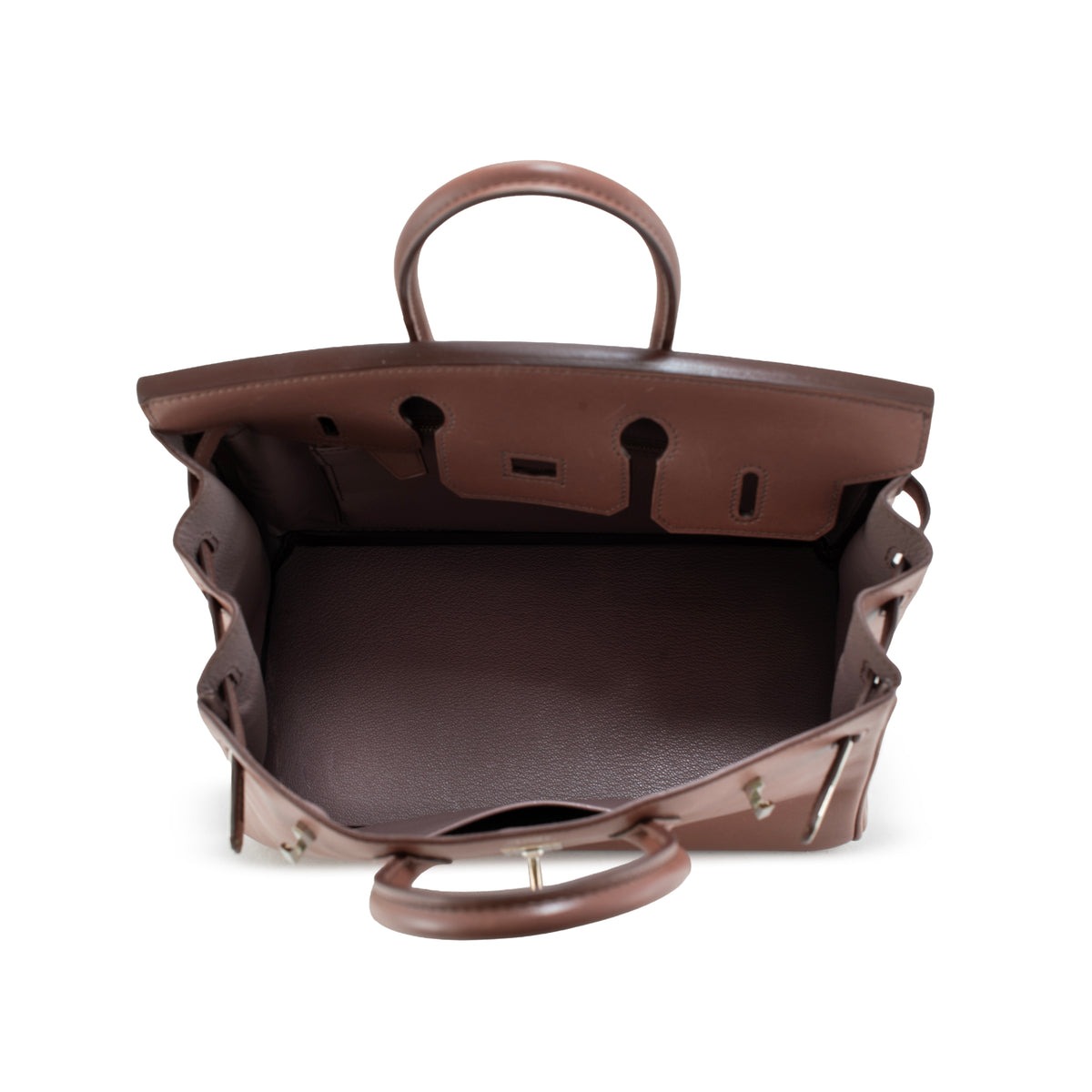 Hermès Birkin 25 Griolet Tadelakt Palladium Top Handle Bag