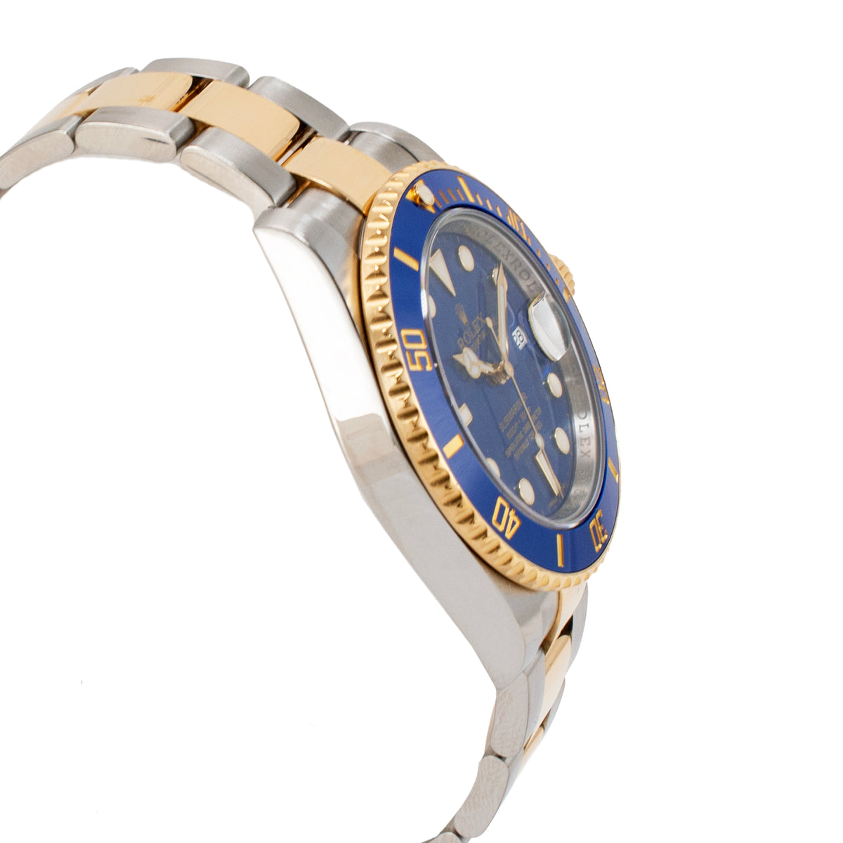 Rolex Submariner Date 40MM 116613LB Blue Dial 18K Yellow Gold and Steel Watch