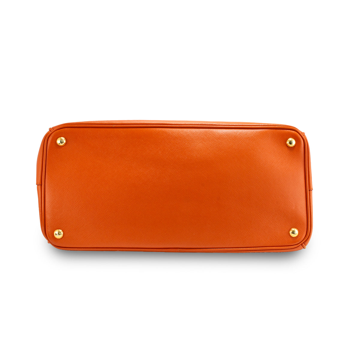 Prada Lux Galleria Saffiano Papaya Leather Large Tote Bag