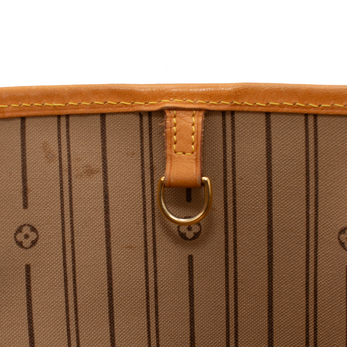 Louis Vuitton Brown Monogram Canvas Leather Neverfull MM Tote Bag