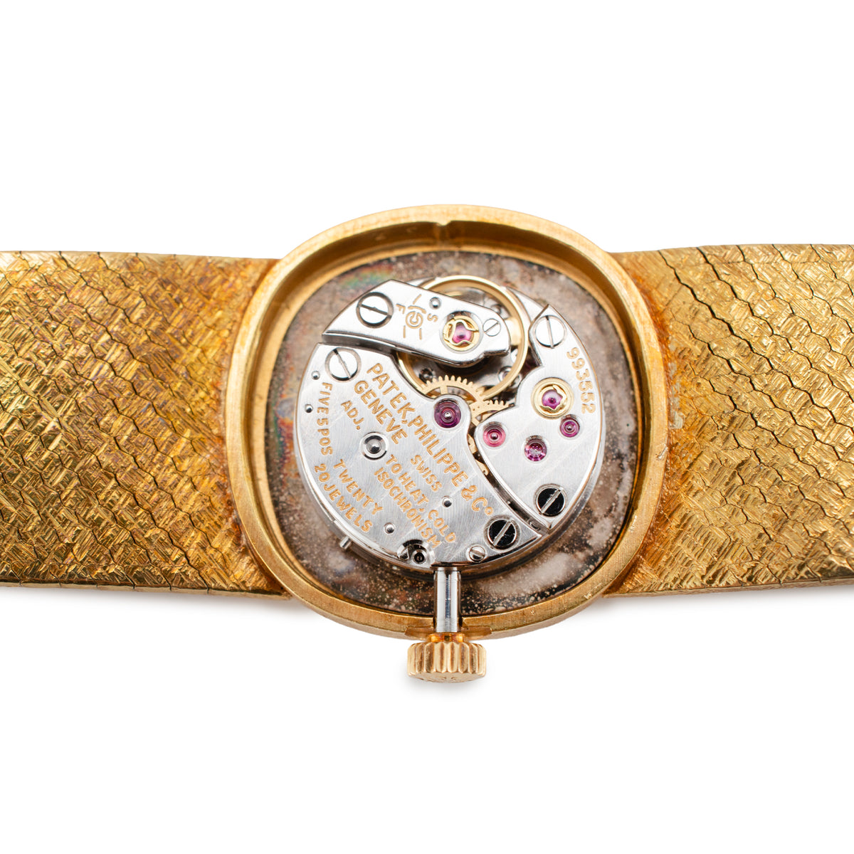 Ladies Vintage Patek Philippe Ellipse 19MM 3370/1J 18K Yellow Gold Manual Watch