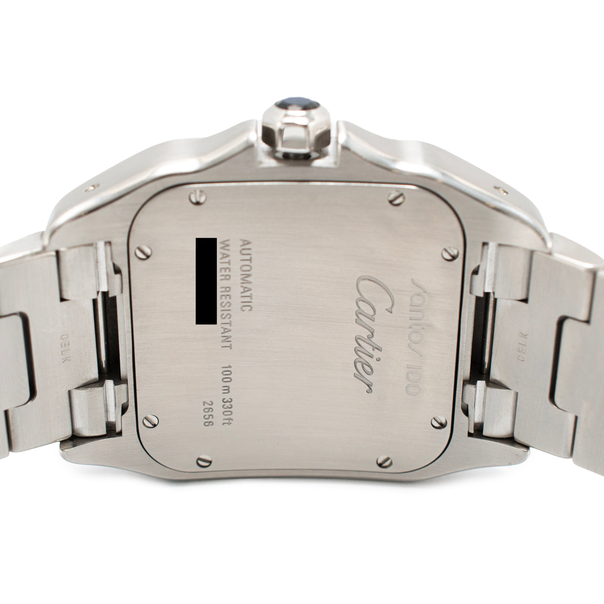 Cartier Santos 100 XL 38MM 2656 / W200728g Roman 18K Yellow Gold & Steel Watch