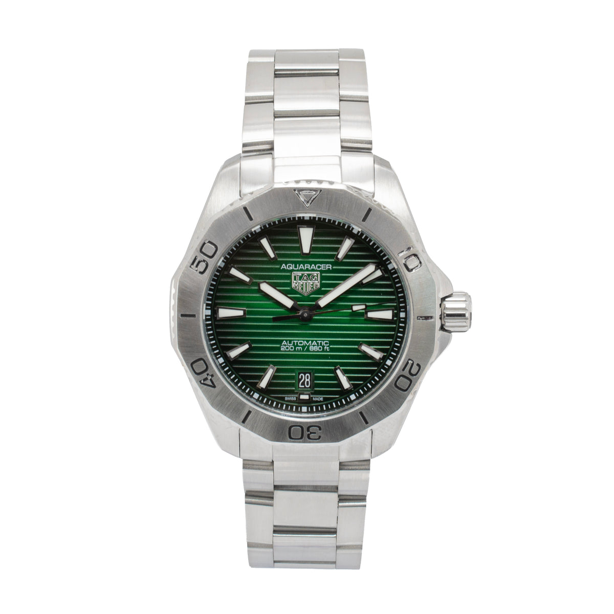 Tag Heuer Aquaracer 40MM wbp2115.ba0627 Green Dial Steel Automatic Watch