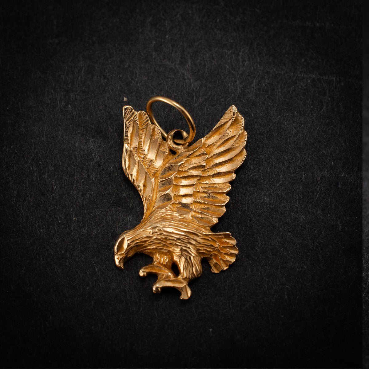 14K Yellow Gold Eagle Charm Pendant 2.39g 1" 462784 available at DJP Jewelers & Luxury Buyers