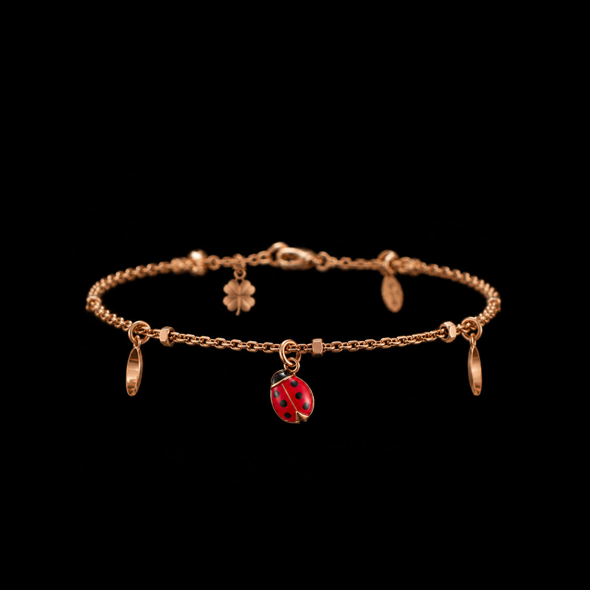 Vintage 9K Gold Charm Bracelet 3.17g 6½" 462789 available at DJP Jewelers & Luxury Buyers