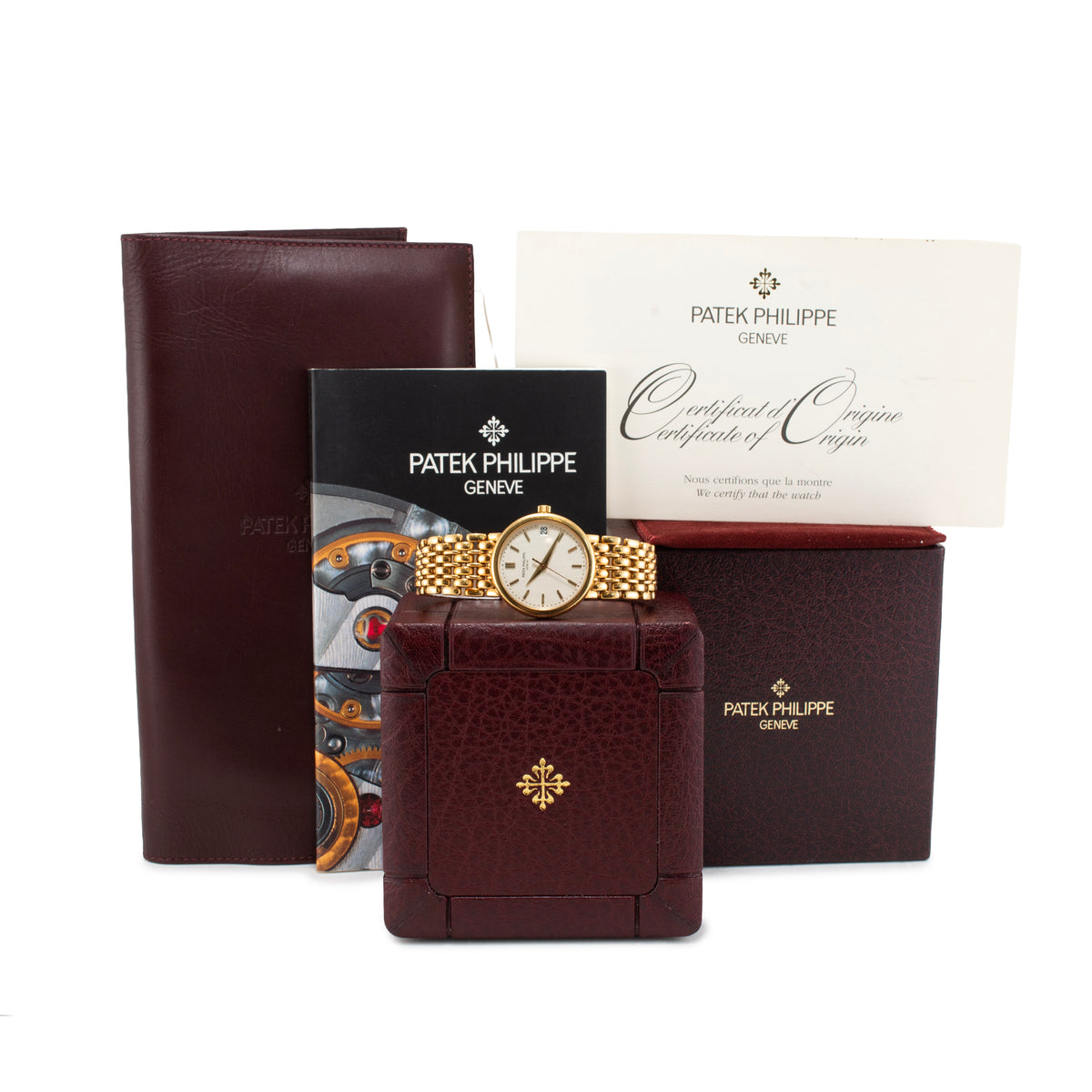 Vintage Patek Philippe Calatrava 34MM 3998/1J 18K Yellow Gold Automatic Watch