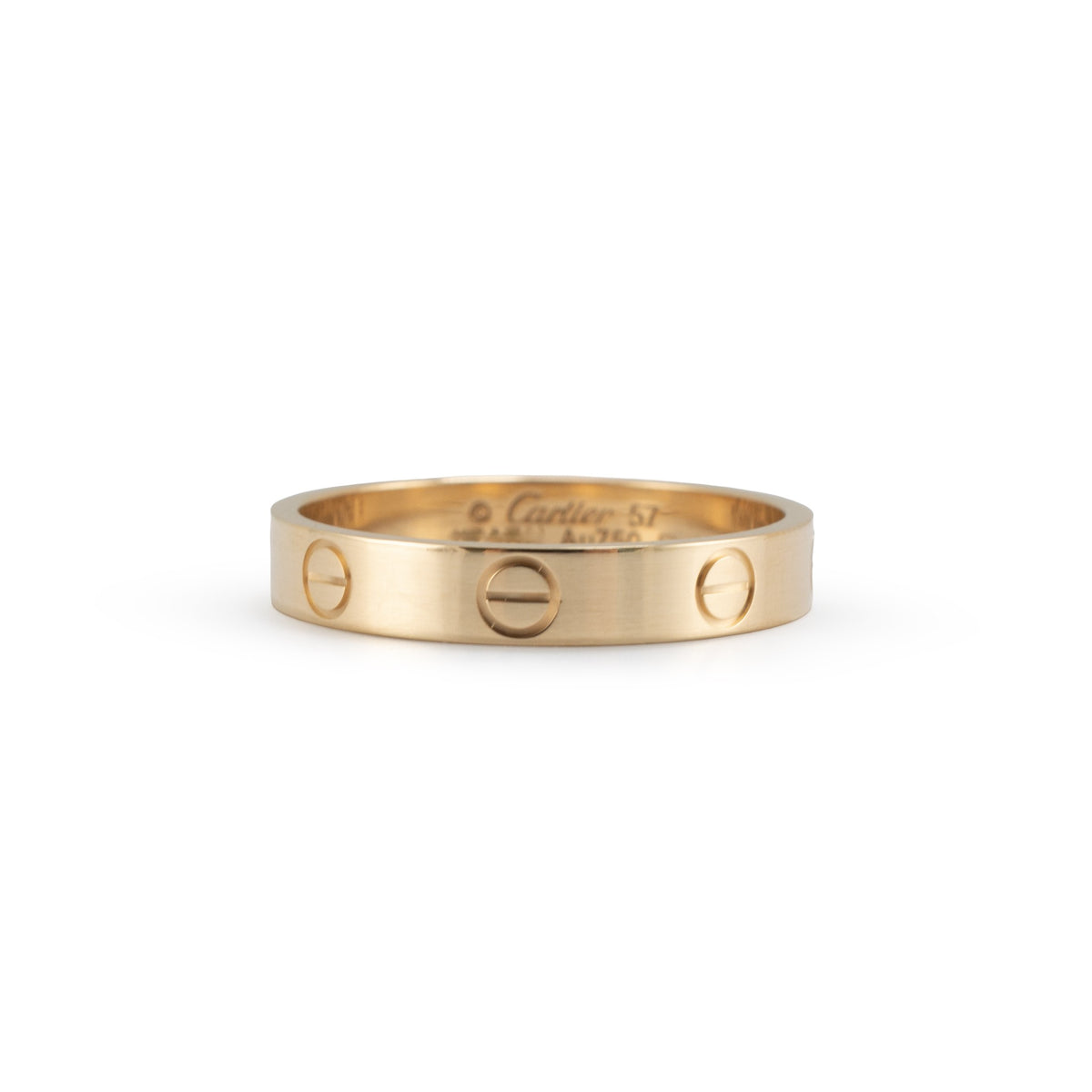 Cartier 18K Yellow Gold Small Model Love Band Ring