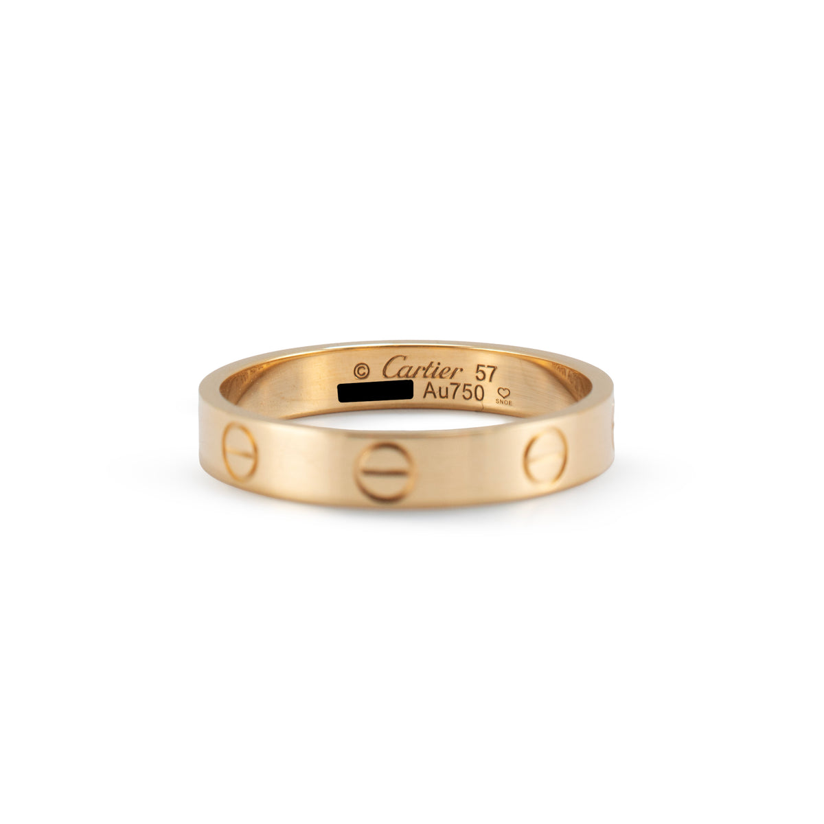 Cartier 18K Yellow Gold Small Model Love Band Ring