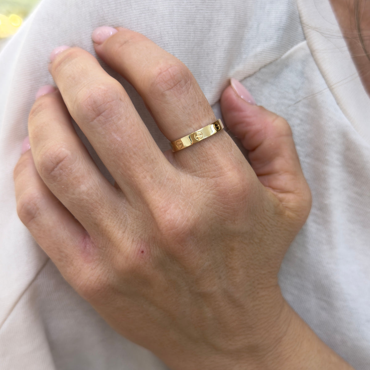 Cartier 18K Yellow Gold Small Model Love Band Ring