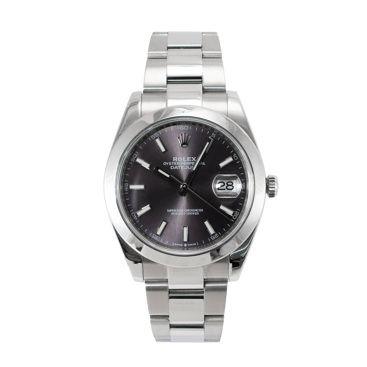 Rolex Datejust 41MM 126300 Rhodium Dial Stainless Steel Automatic Watch