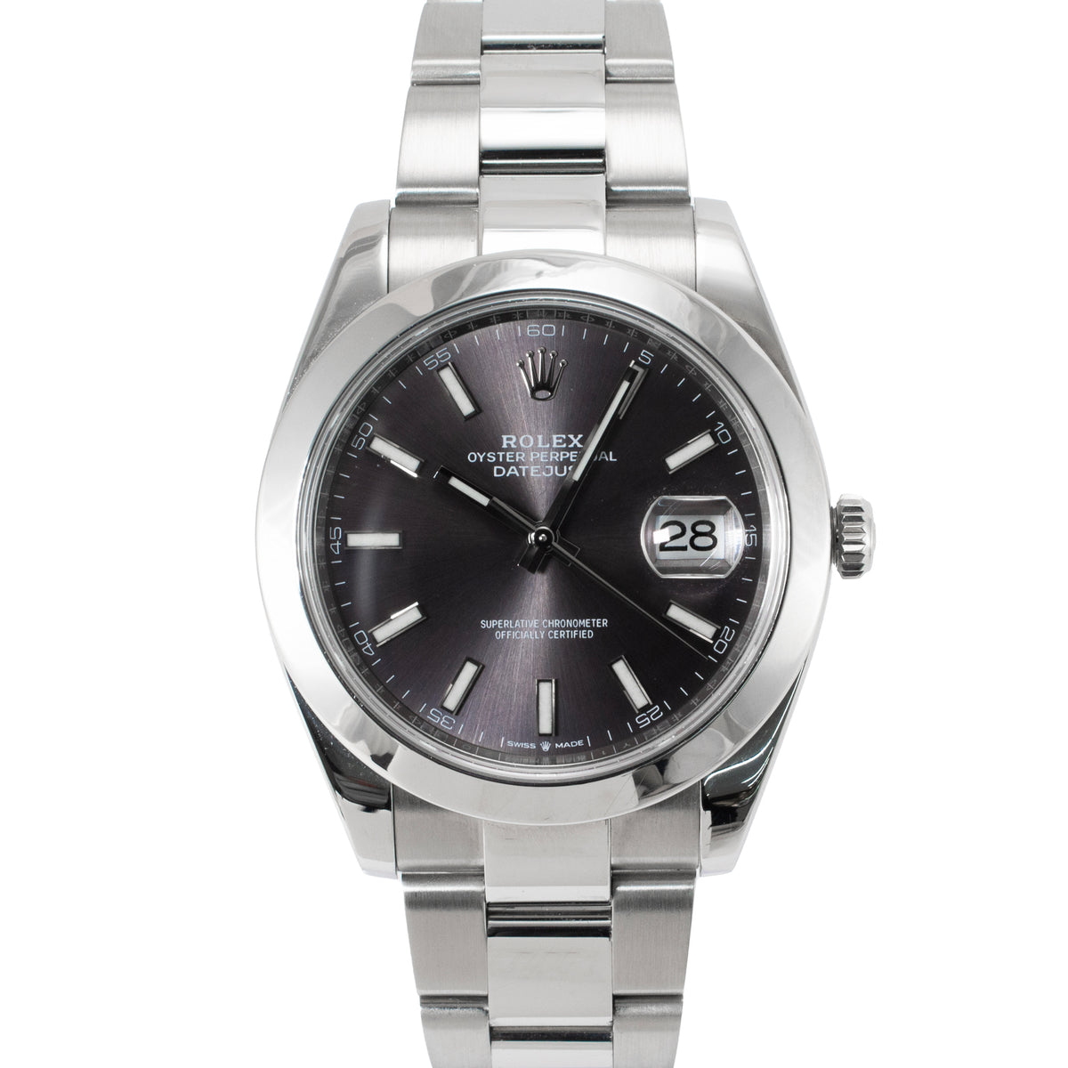 Rolex Datejust 41MM 126300 Rhodium Dial Stainless Steel Automatic Watch