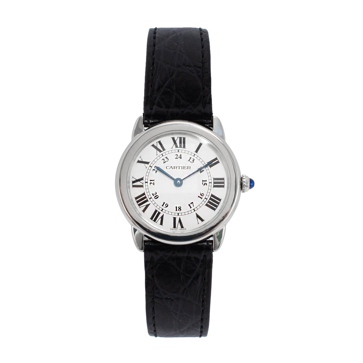 Ladies Cartier Ronde de Cartier 29MM WSRN0019 / 3601 Black Steel Quartz Watch