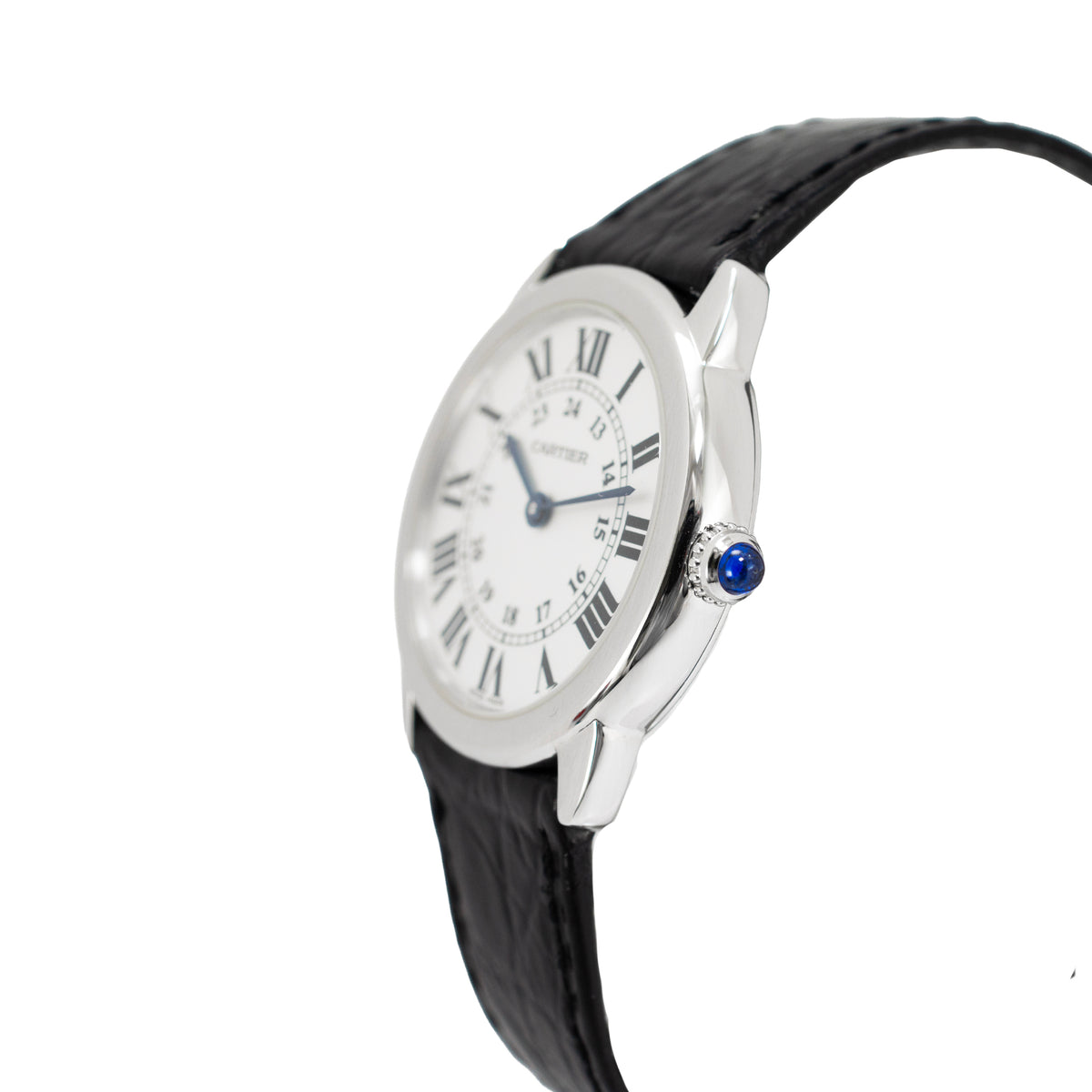 Ladies Cartier Ronde de Cartier 29MM WSRN0019 / 3601 Black Steel Quartz Watch