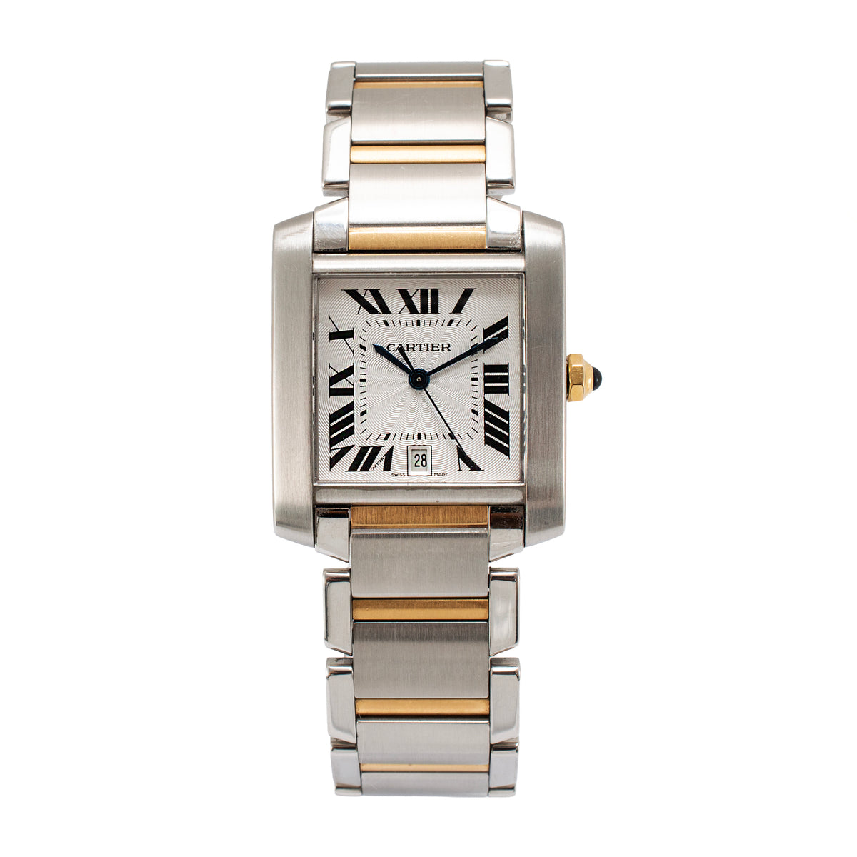 Cartier Tank Francaise 28MM 2302/w51005q4 Silver Roman Two Tone Automatic Watch