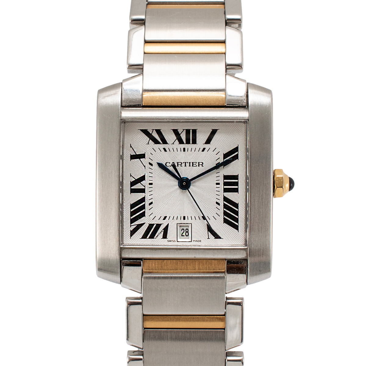 Cartier Tank Francaise 28MM 2302/w51005q4 Silver Roman Two Tone Automatic Watch