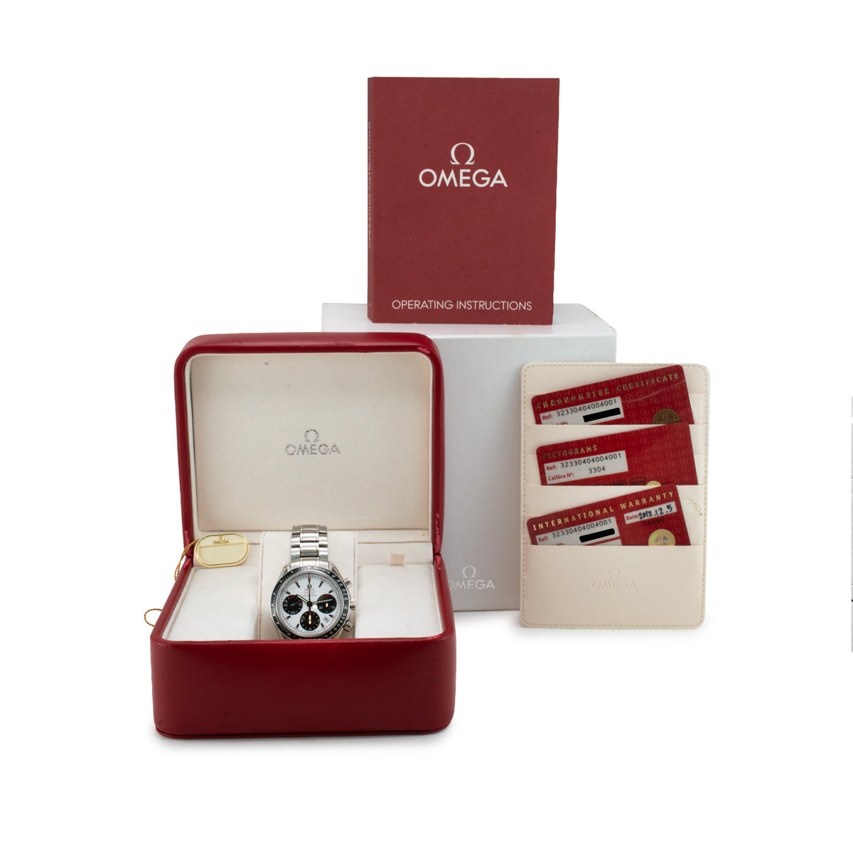 Omega Speedmaster 40MM 323.30.40.40.04.001 Panda Steel Chronograph Watch