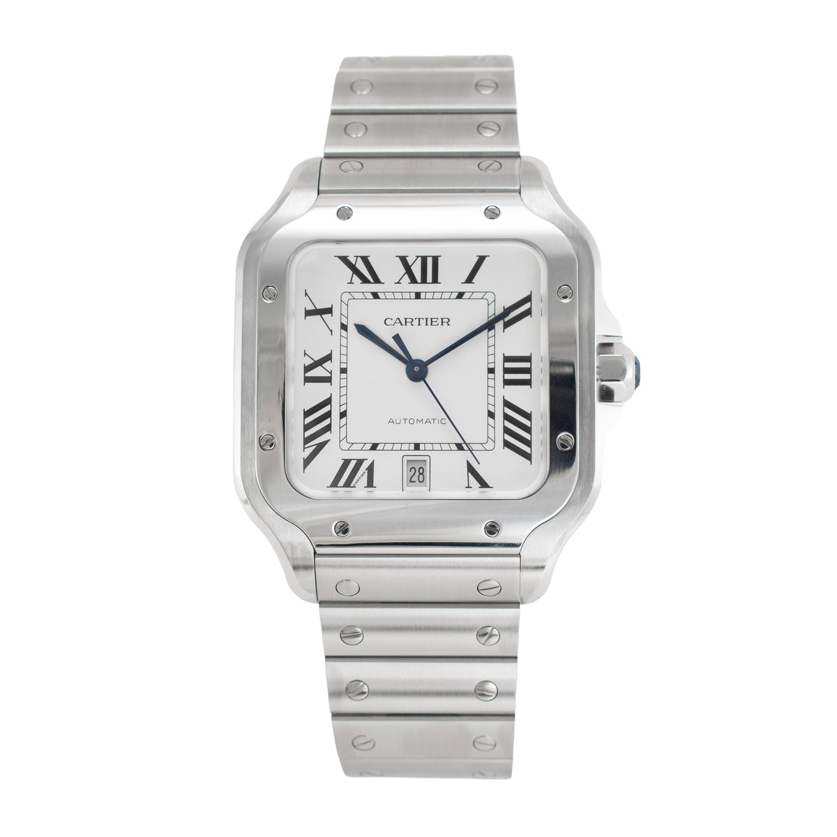 2026 Cartier Santos de Cartier 39.8mm 4072 Roman Stainless Steel Automatic Watch