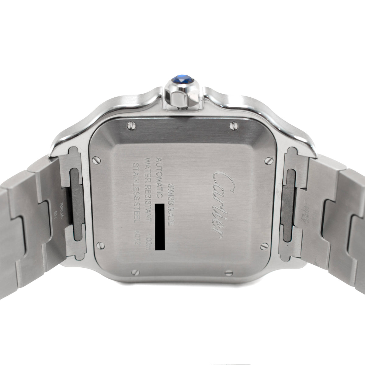 2026 Cartier Santos de Cartier 39.8mm 4072 Roman Stainless Steel Automatic Watch