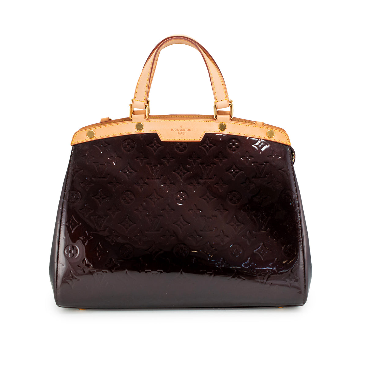 Louis Vuitton Monogram Vernis Brea Patent Leather Brass Hardware Handbag