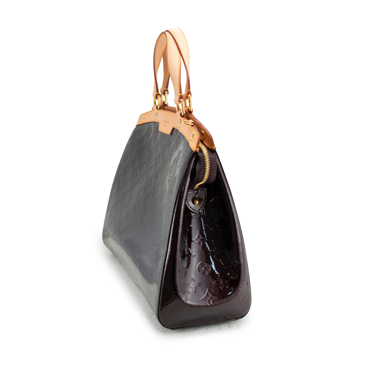 Louis Vuitton Monogram Vernis Brea Patent Leather Brass Hardware Handbag