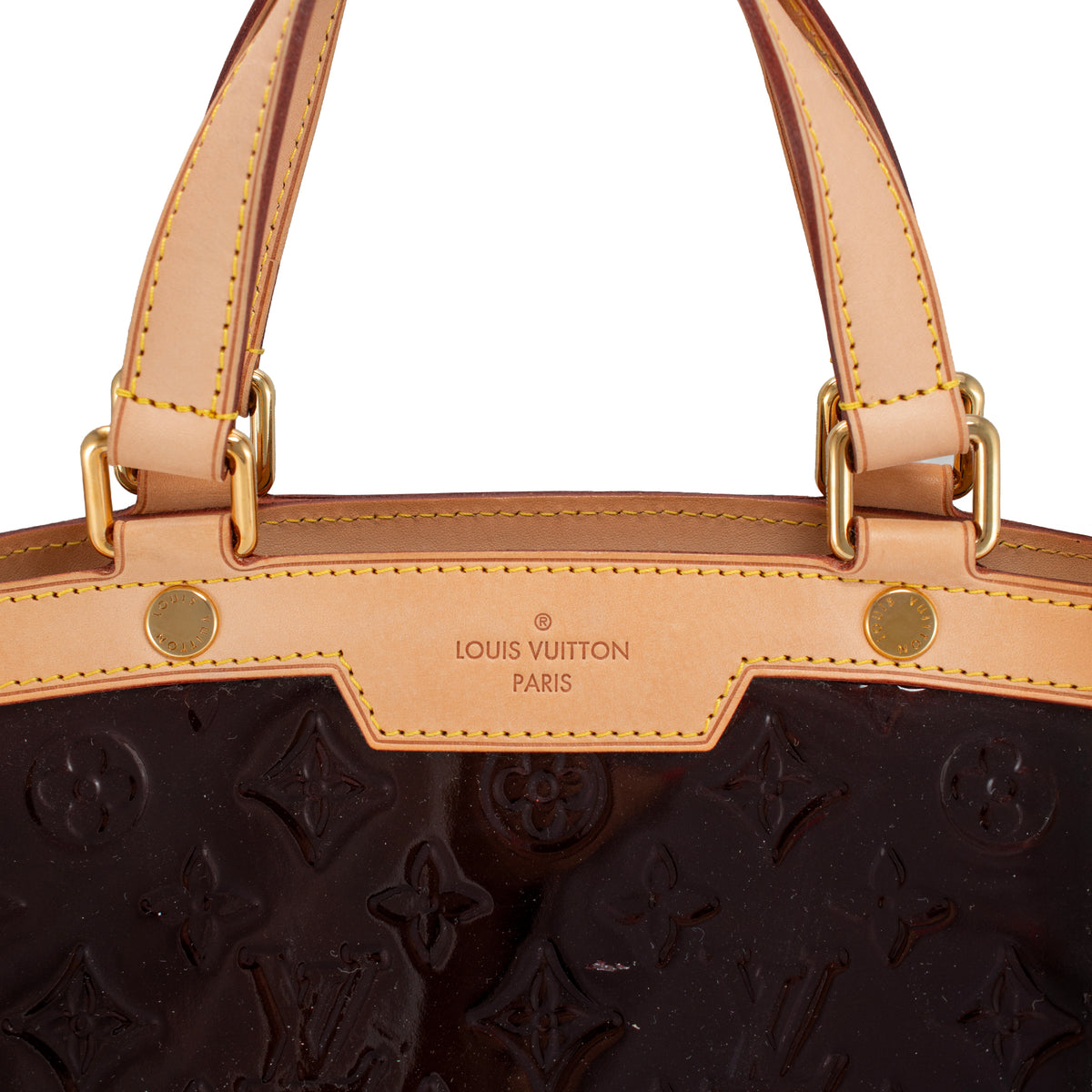 Louis Vuitton Monogram Vernis Brea Patent Leather Brass Hardware Handbag