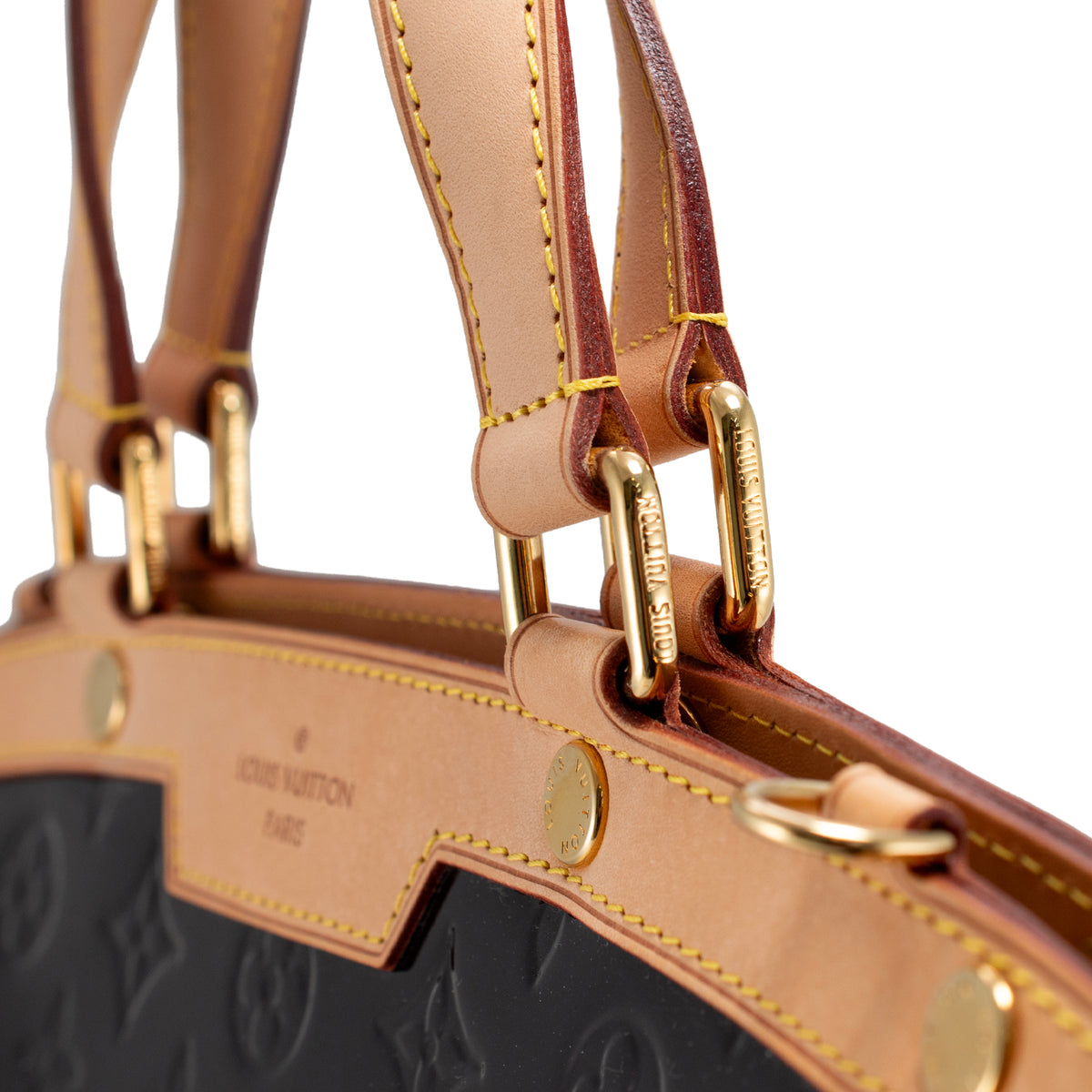 Louis Vuitton Monogram Vernis Brea Patent Leather Brass Hardware Handbag