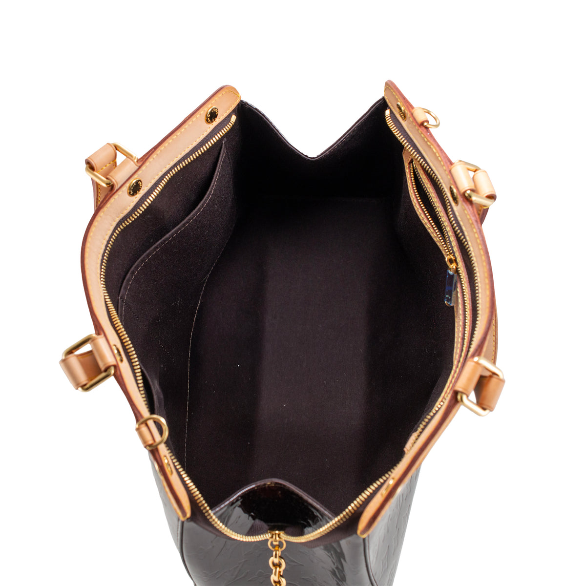 Louis Vuitton Monogram Vernis Brea Patent Leather Brass Hardware Handbag