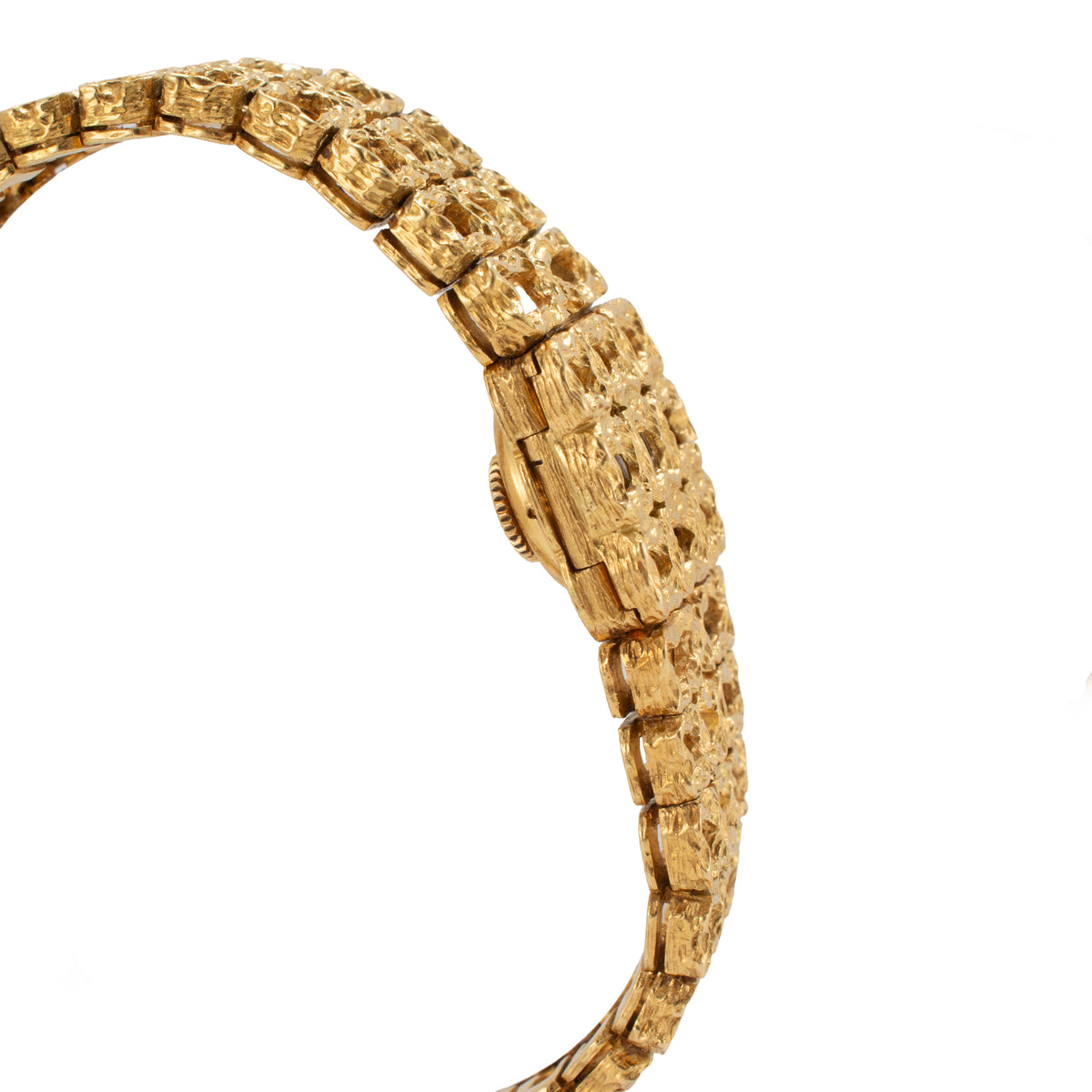 Ladies Vintage Omega Secret Bracelet Gilbert Albert 18K Yellow Gold Manual Watch