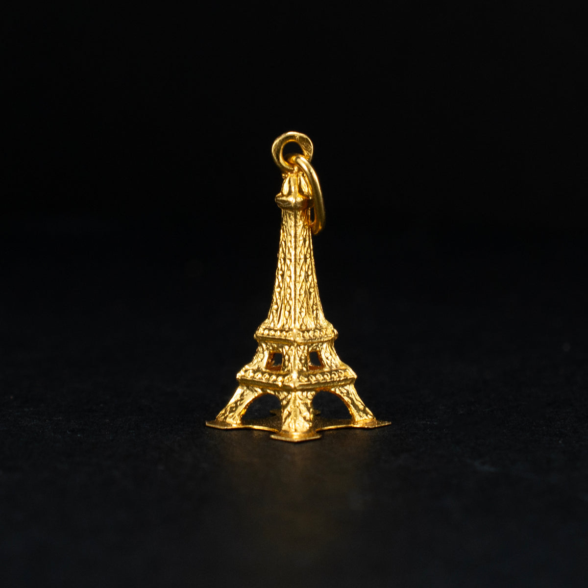 Vintage 18K Yellow Gold Eiffel Tower Drop Pendant 1.0g 0.75" 471847 available at DJP Jewelers & Luxury Buyers