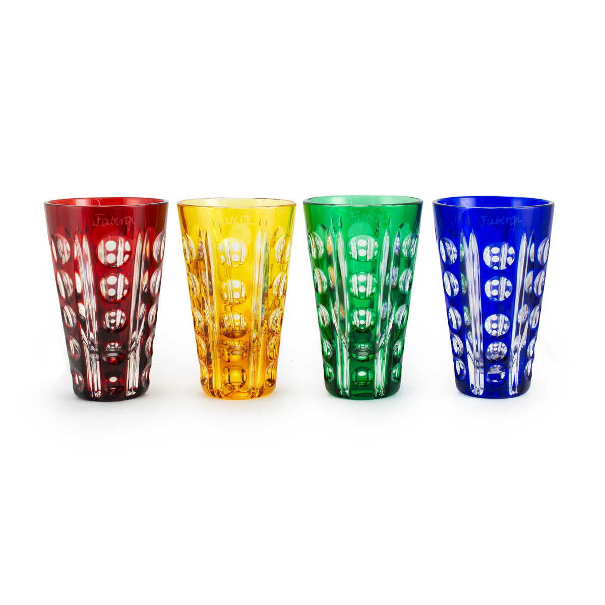 Fabergé Imperial Collection “NA Zdorovye” Collectible Crystal Vodka Shot Glasses