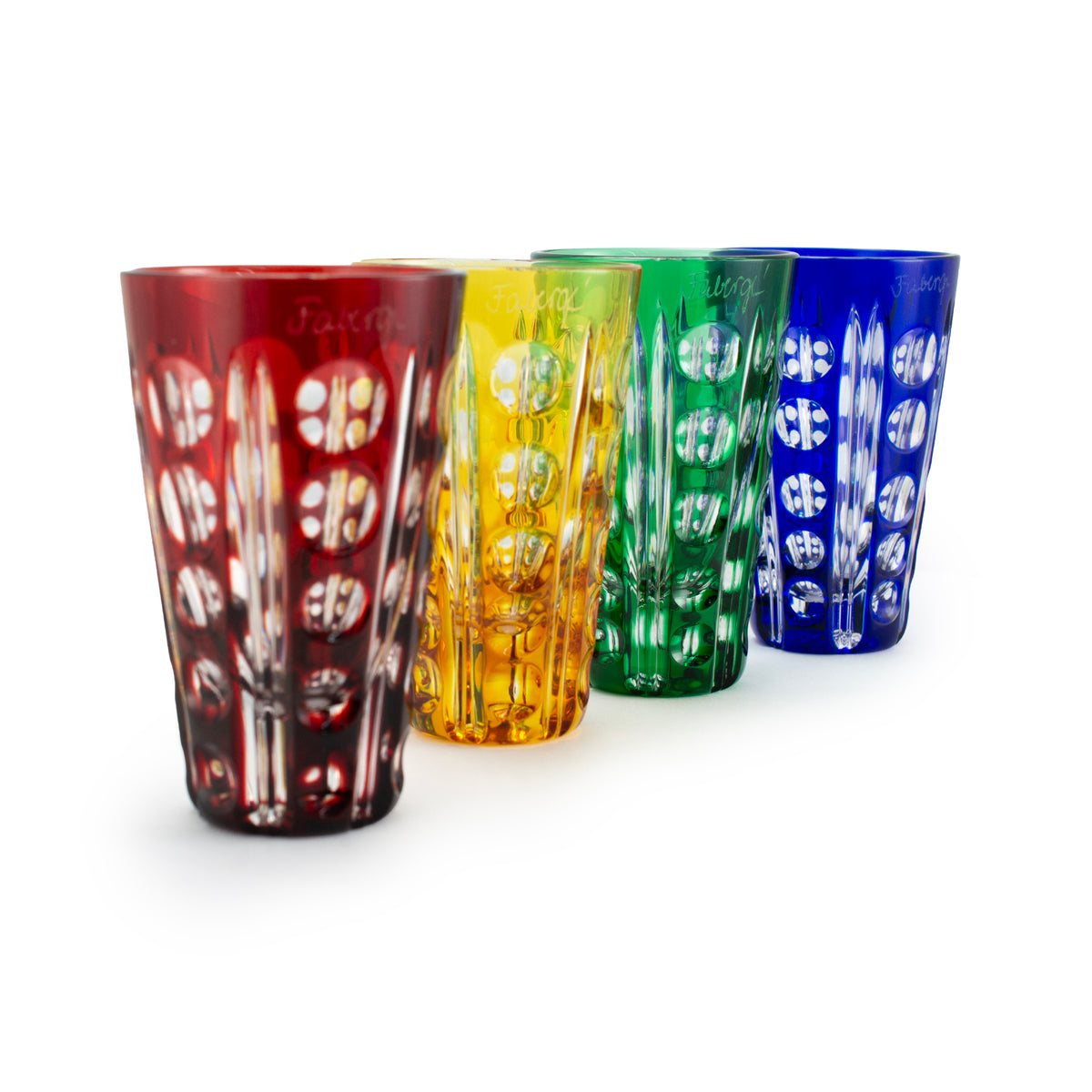 Fabergé Imperial Collection “NA Zdorovye” Collectible Crystal Vodka Shot Glasses