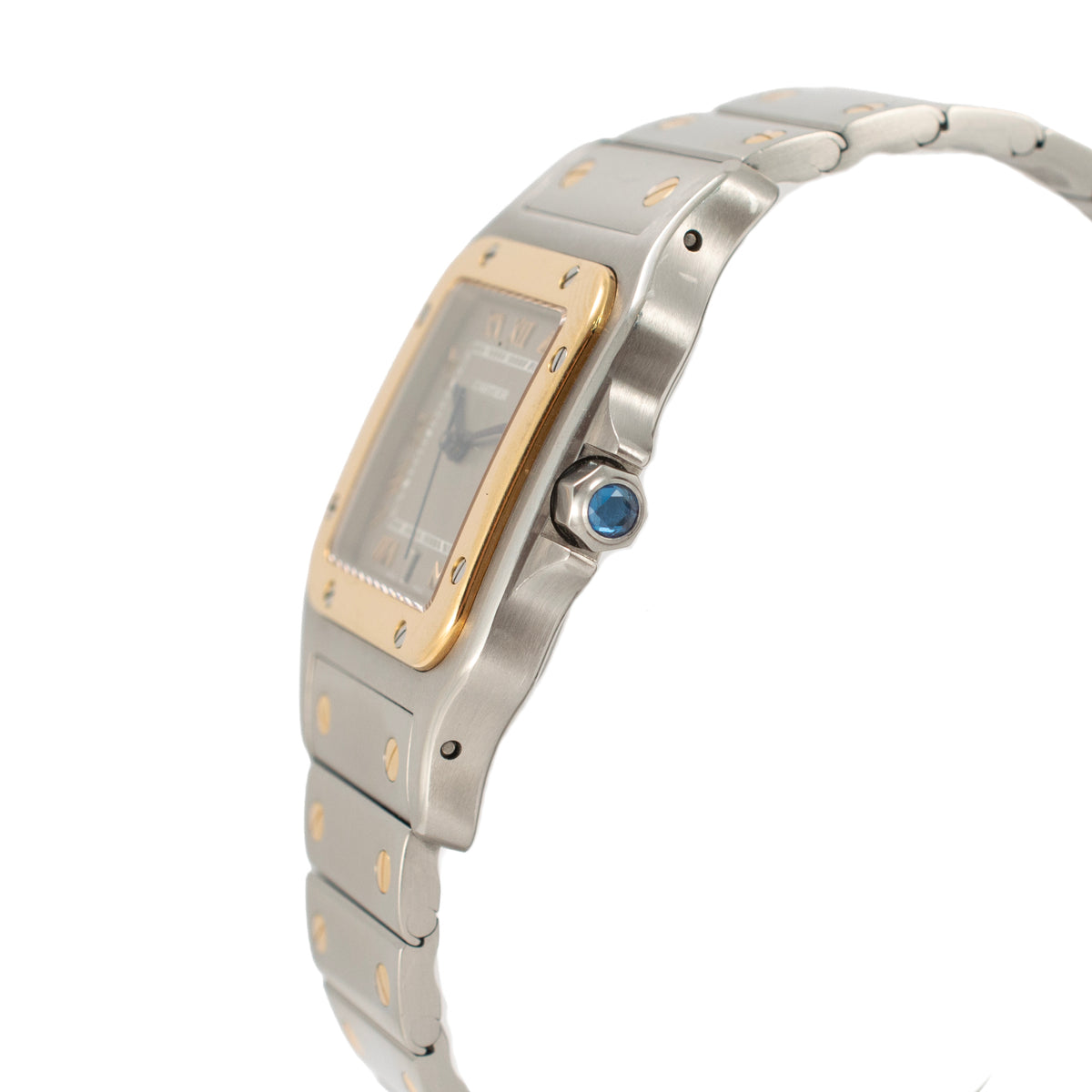 Ladies Cartier Santos Galbée 29MM 187901 Steel and 18K Yellow Gold Quartz Watch
