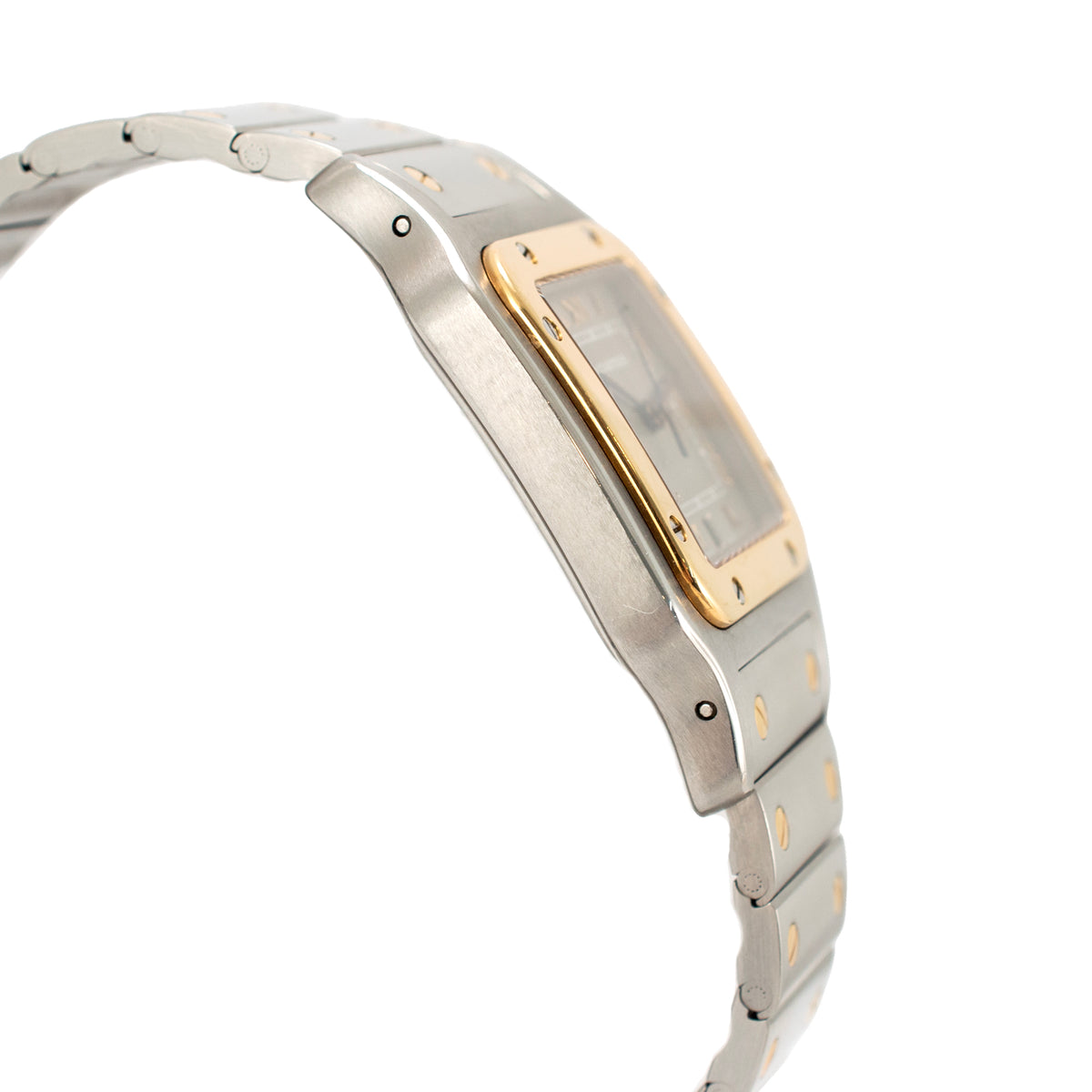 Ladies Cartier Santos Galbée 29MM 187901 Steel and 18K Yellow Gold Quartz Watch