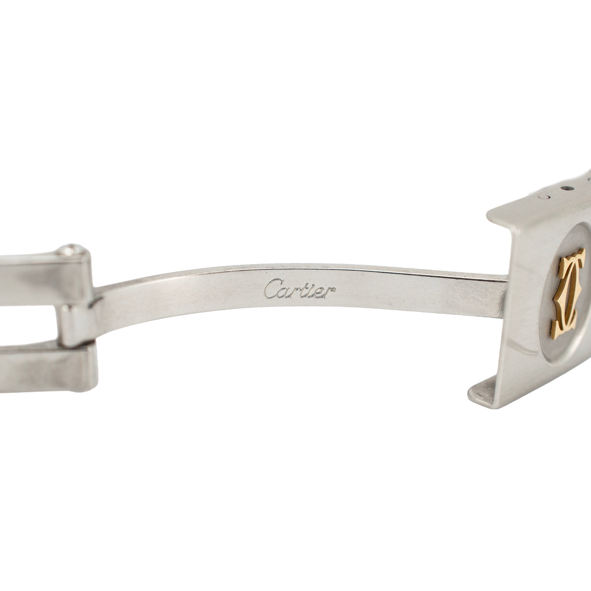 Ladies Cartier Santos Galbée 29MM 187901 Steel and 18K Yellow Gold Quartz Watch