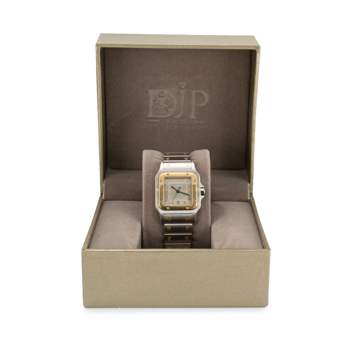 Ladies Cartier Santos Galbée 29MM 187901 Steel and 18K Yellow Gold Quartz Watch