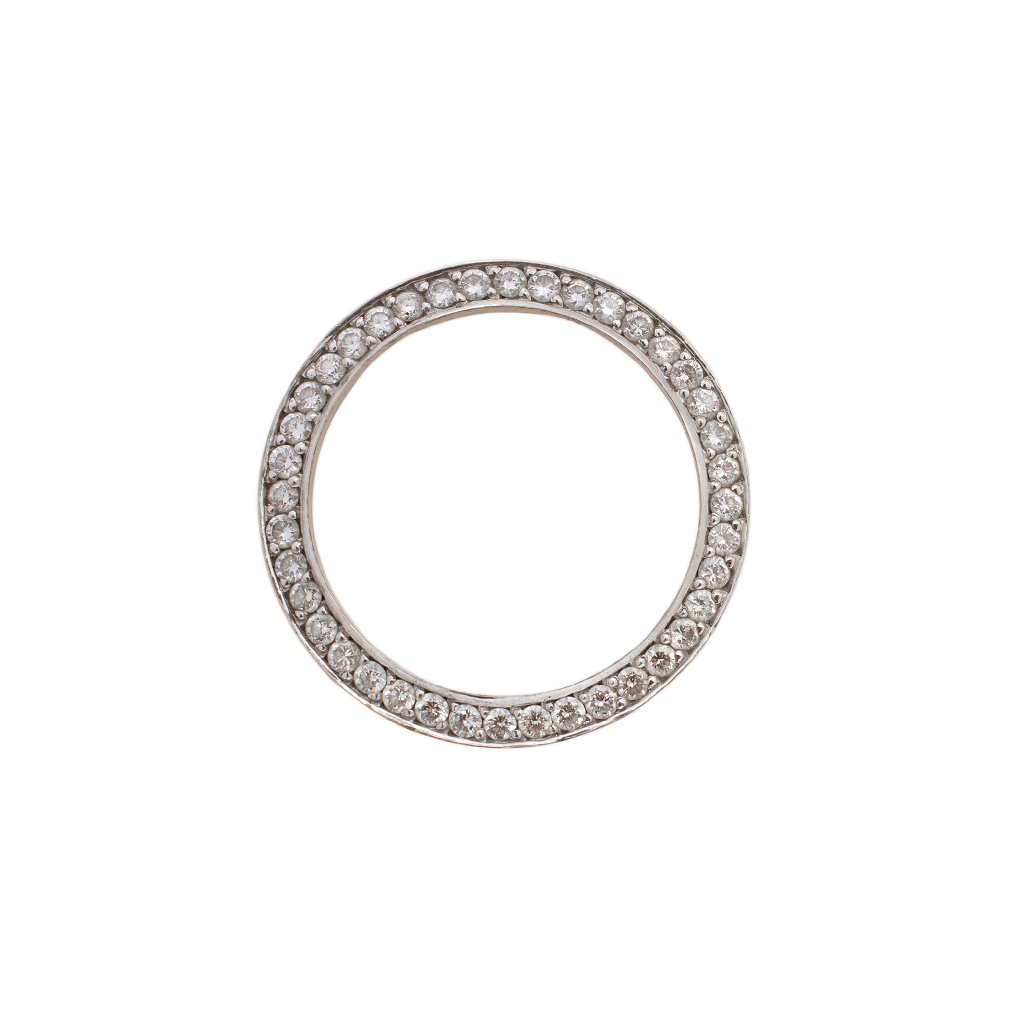 Rolex Custom 14K White Gold 39MM Diamond Watch Bezel