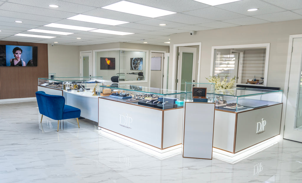Interior view of DJP Showroom- DJP Jewelers & Luxury Buyers - The Woodlands TX
