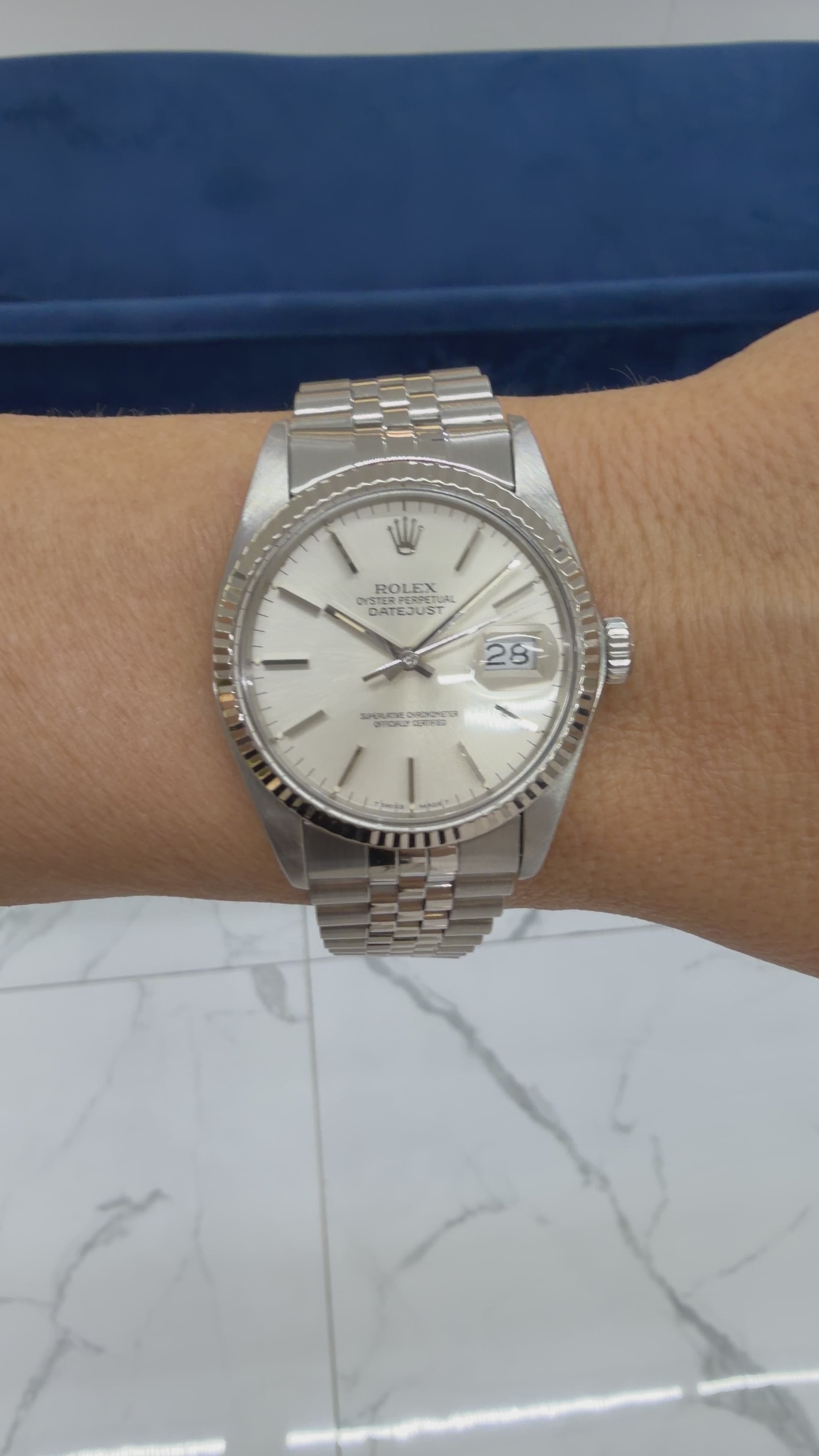Rolex Datejust stainless steel 18K white gold Watch | DJP