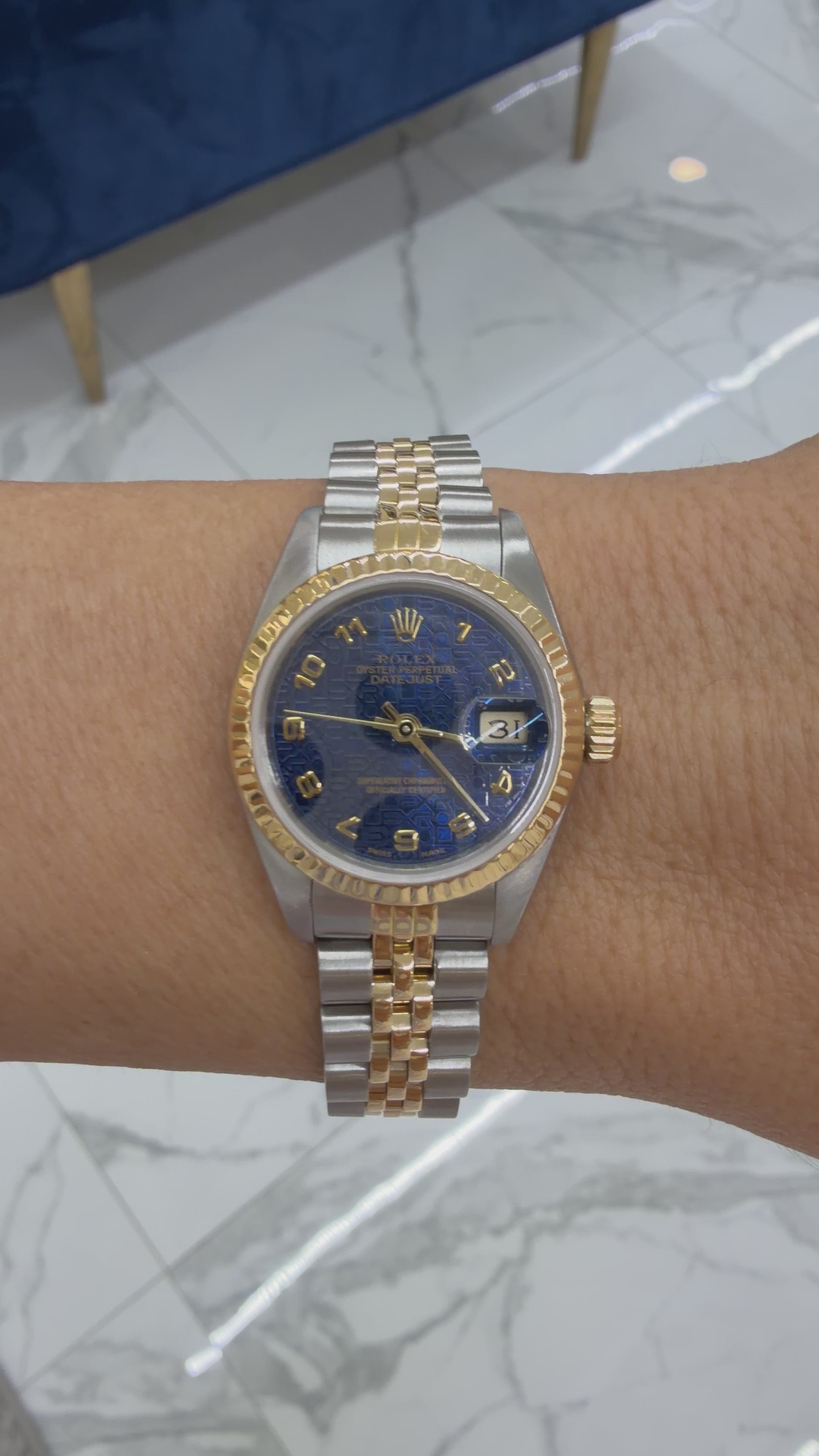 Rolex Datejust stainless steel 18K Yellow Gold Watch | DJP