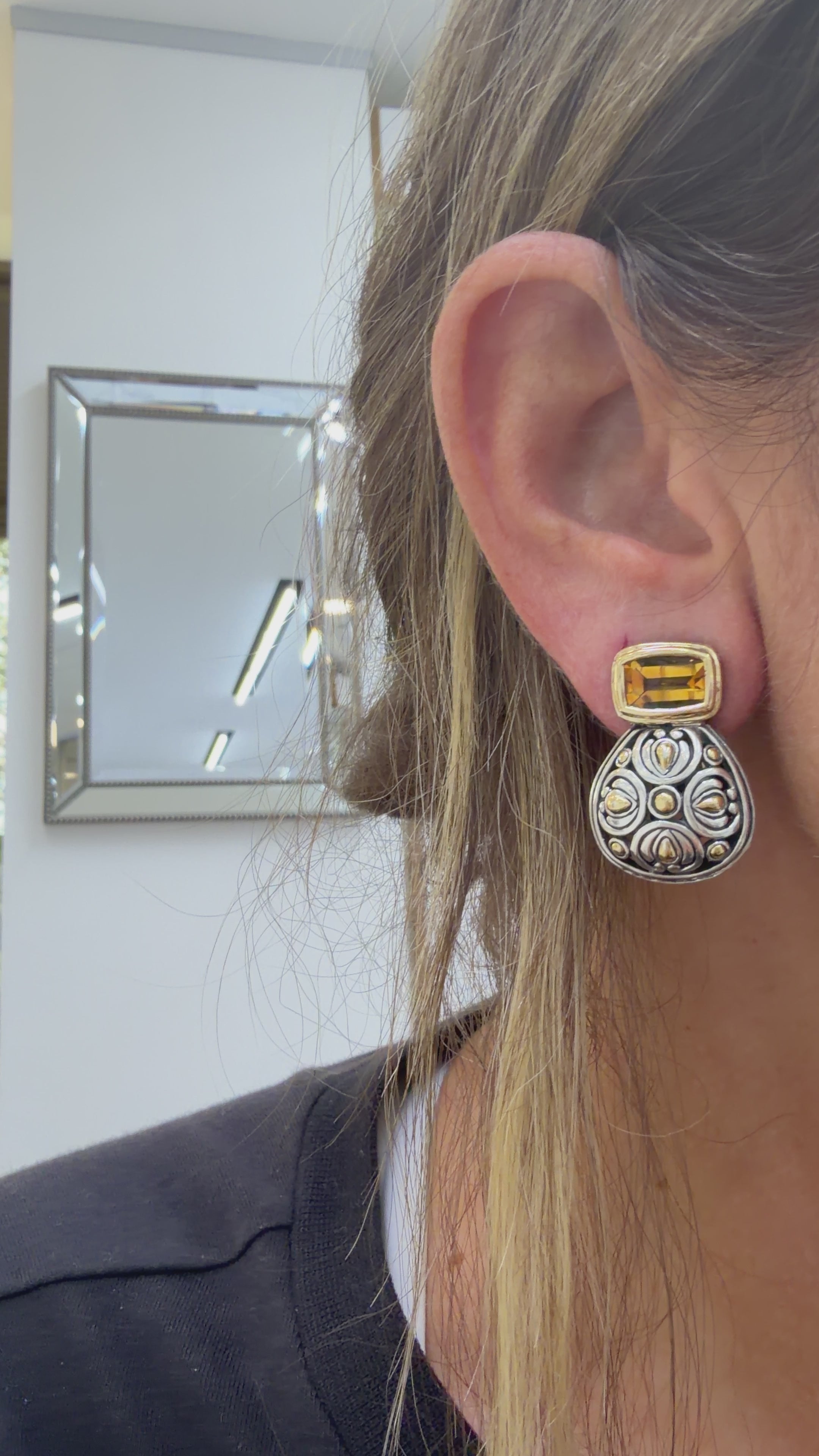 John Hardy Batu Sari Silver and 18K Yellow Gold Citrine | DJP