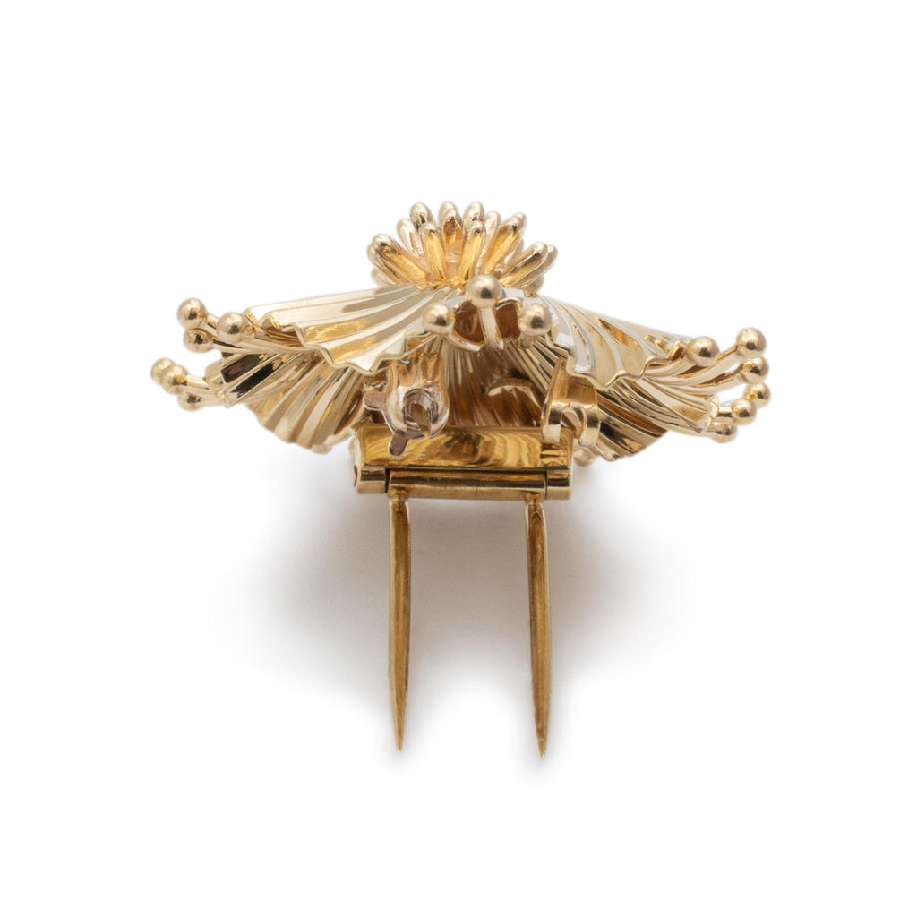 Vintage Tiffany & Co. 14K Yellow Gold Fireworks Brooch Pin