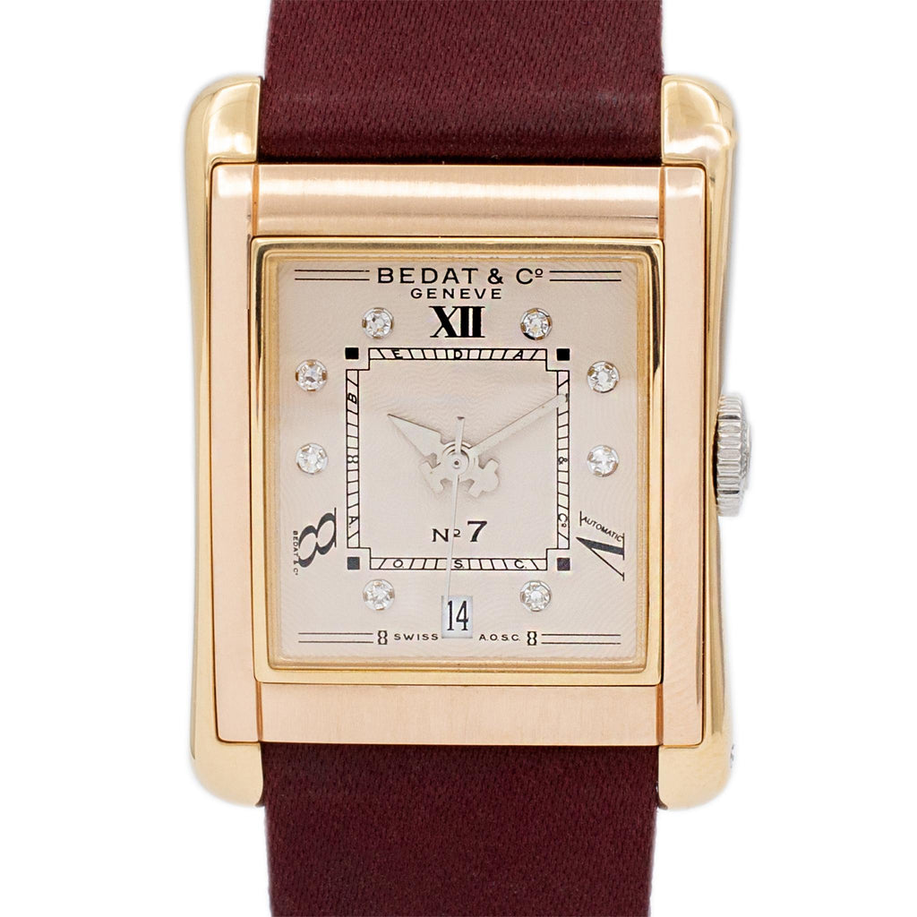Bedat & Co. Geneve N07 728 27MM Diamond Dial 18K Gold Stainless Steel Watch
