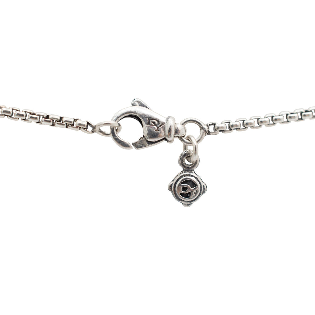 David Yurman Ladies 925 Sterling Silver Infinity Tourmaline Pendant Necklace