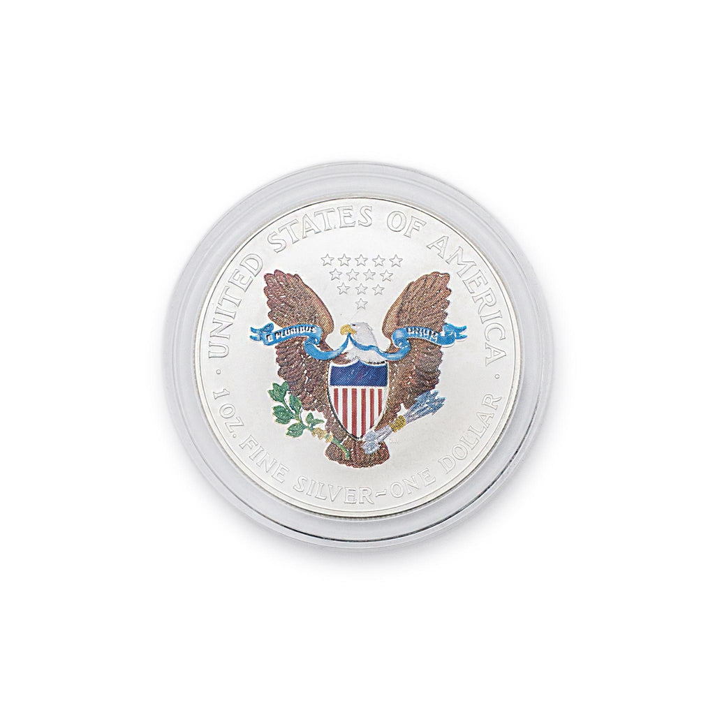 2000 1 Oz 999 Fine Silver Colorized American Eagle Liberty Coin