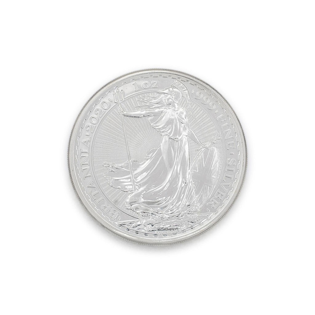 2020 1OZ Great Britain Britannia Queen Elizabeth 2 Pounds 999 Fine Silver Coin